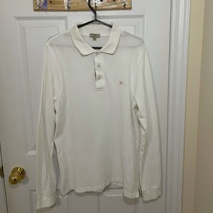 BURBERRY LONG-SLEEVE POLO SHIRT